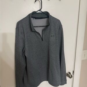 Under Armour Gray ColdGear Quarter-Zip Pullover